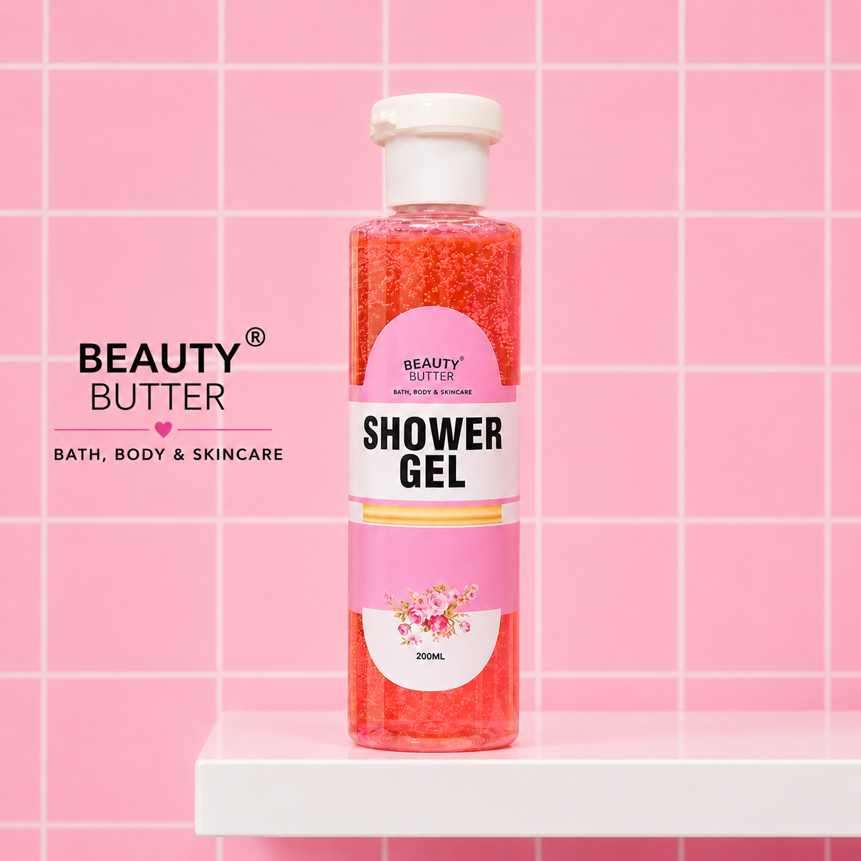 Beauty Butter Luxury Rose Shower Gel